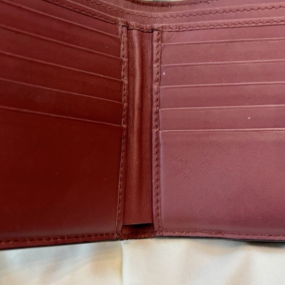 GUCCI GG Blooms Wallet Floral Beige Pink Leather Snap Bifold Purse Snap AUTH EXC - Picture 7 of 11